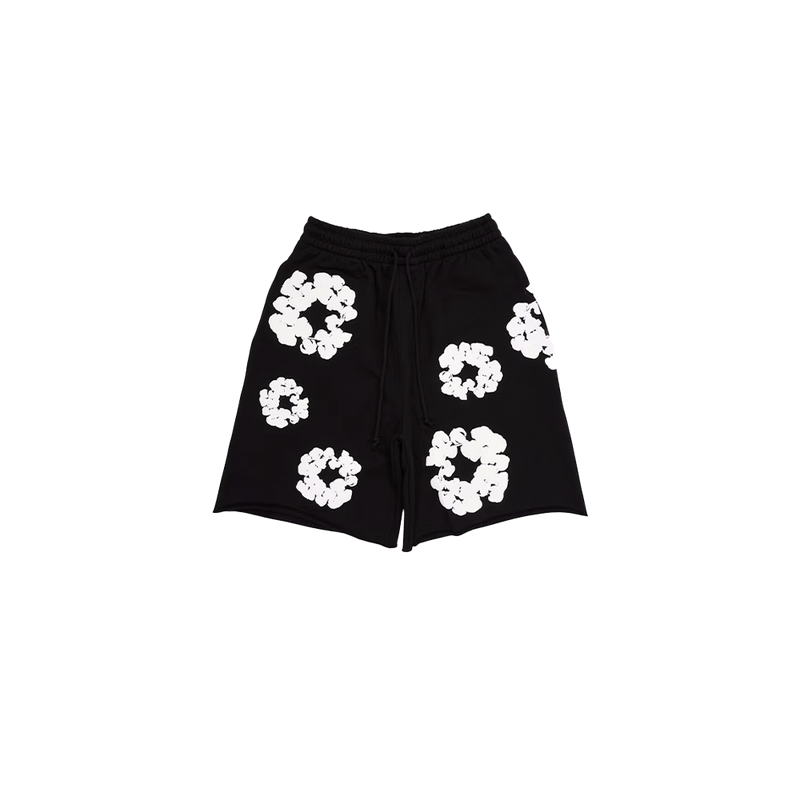 Denim Tears The Cotton Wreath Shorts Black
