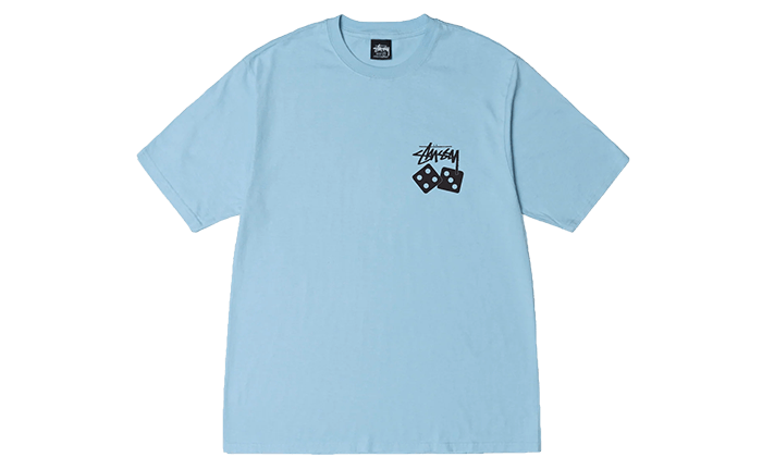 Dice Pigment Dyed Tee Sky Blue