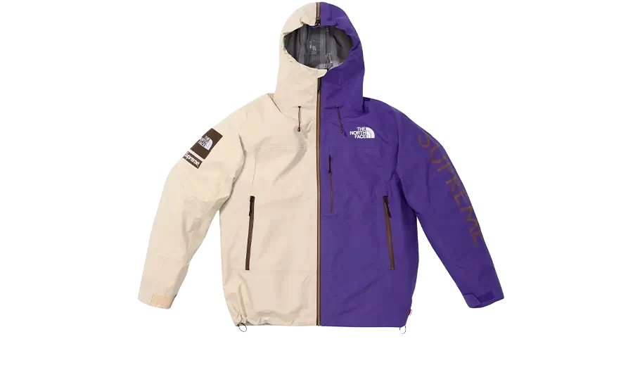 Split Taped Seam Shell Jacket The North Face Cream Purple