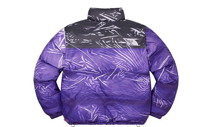 The North Face Printed Nuptse Jacket Purple