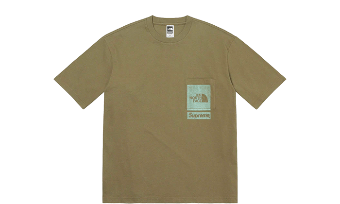 The North Face Printed Pocket Tee Olive