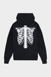 SWEAT ZIP SKELETON V2 3D BLACK