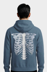 Sweat Zip Skeleton 3D BLUE