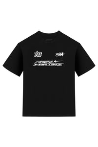 T-Shirt Motors R1 Black / Silver