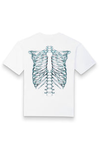 T-Shirt Skeleton 3D Blue