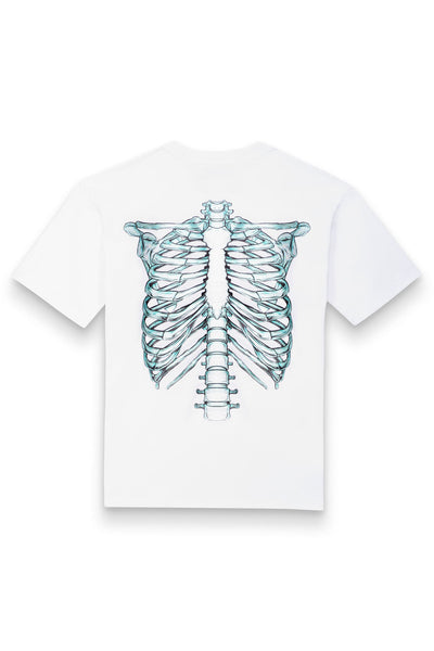 T-Shirt Skeleton 3D Blue