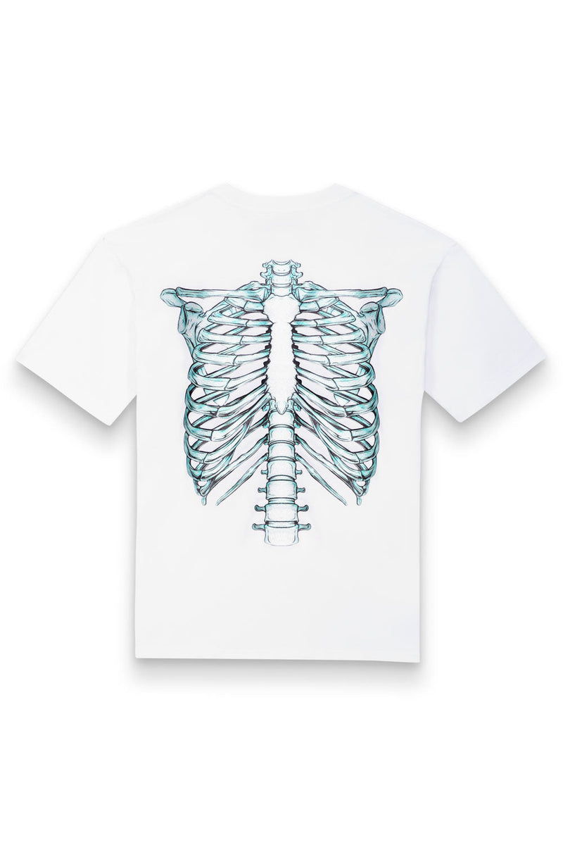 T-Shirt Skeleton 3D Blue