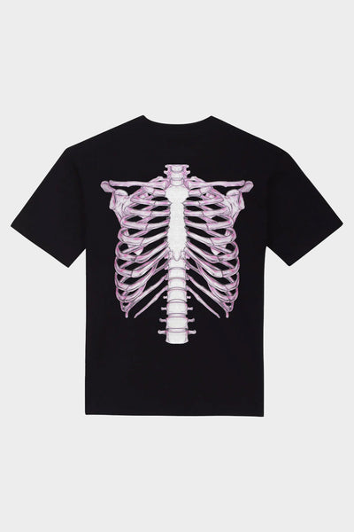 T-Shirt Squelette 3D Rose