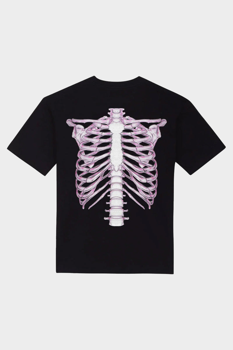 T-SHIRT SKELETON 3D PINK