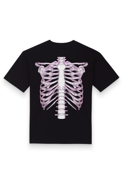 T-Shirt Skeleton 3D Pink