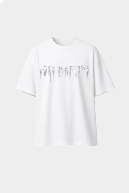 T-SHIRT JM DÉGOULINANT SILICONE BLANC