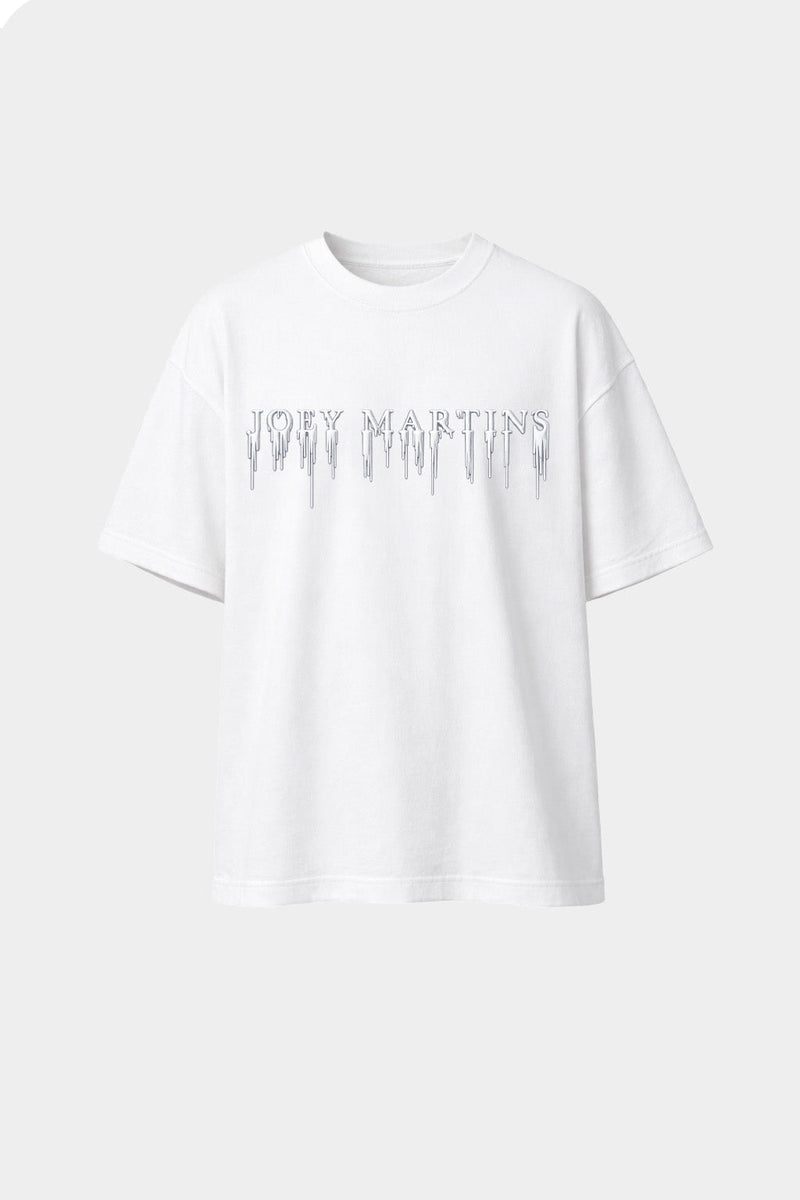 T-SHIRT JM DÉGOULINANT SILICONE BLANC