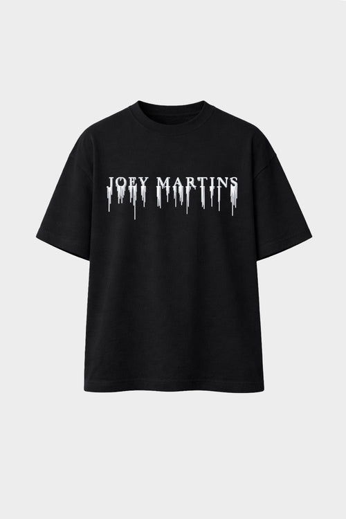 T-SHIRT JM DÉGOULINANT SILICONE NOIR