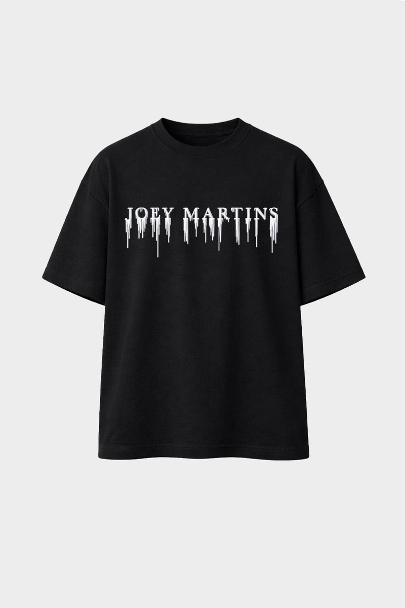 T-SHIRT JM DÉGOULINANT SILICONE NOIR
